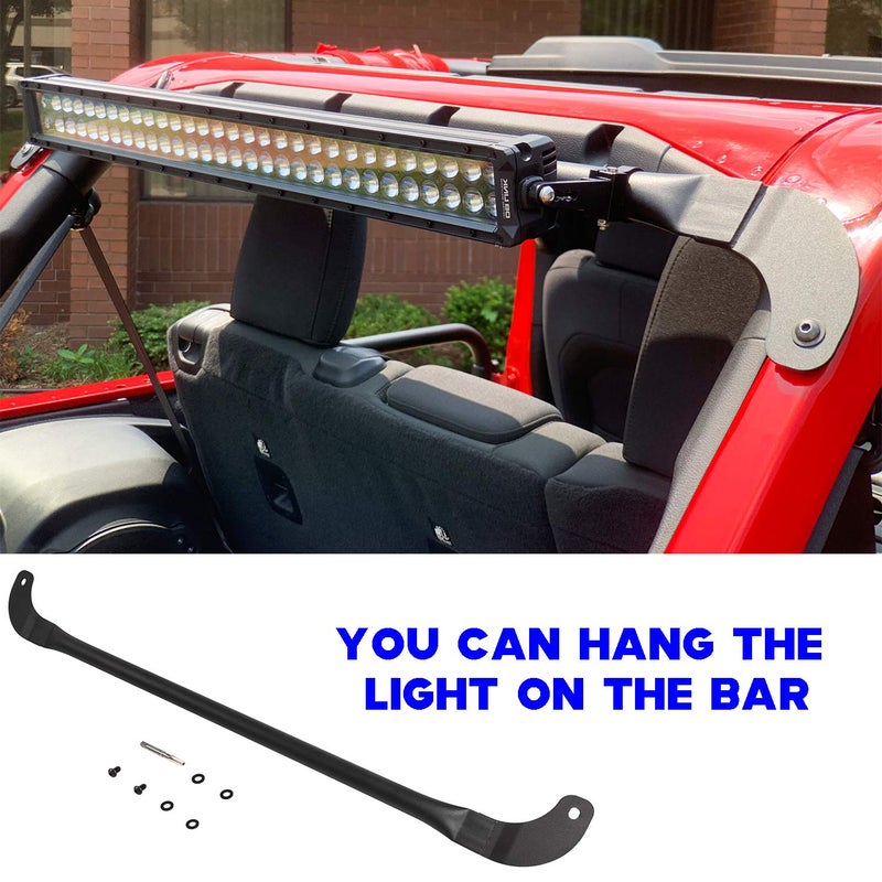 Sunluway Roll Cage Light/Speaker Mount Trunk Bar for 2018-2025 Jeep Wrangler JL Unlimited 4-Door ONLY - Image 3